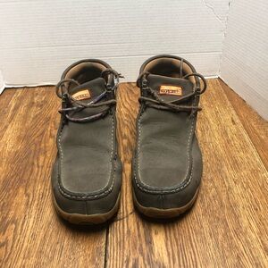 Twisted X Work Chukka Steel Toe Driving Moc Distressed Saddle Mens Size 12M